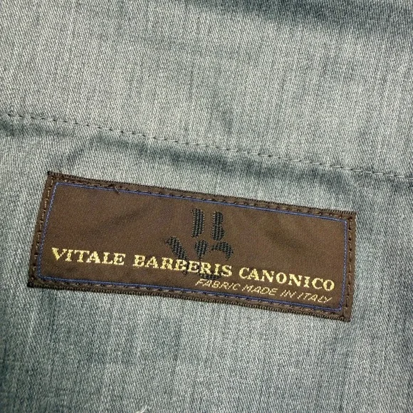 J Hilburn Mens Charcoal Vitale Barberis Wool Cargo Dress Pants Size 34x32